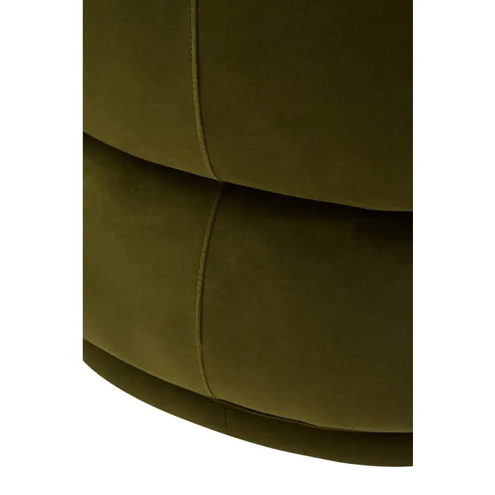 Diano Curve Forest Green Velvet Chair