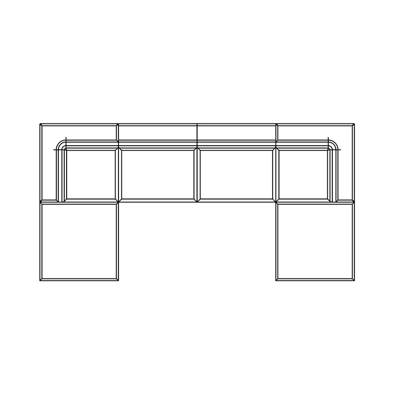 Relax Modular 6 U-Chaise Sectional Sofa