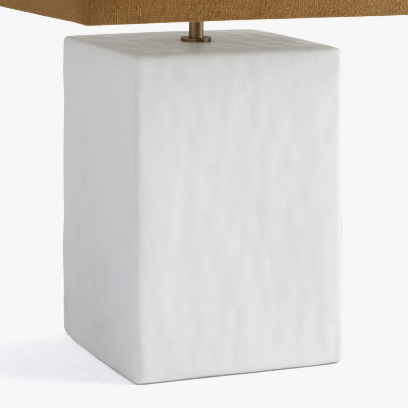 Small Rectangular Gesso Lamp