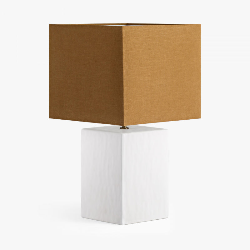 Small Rectangular Gesso Lamp