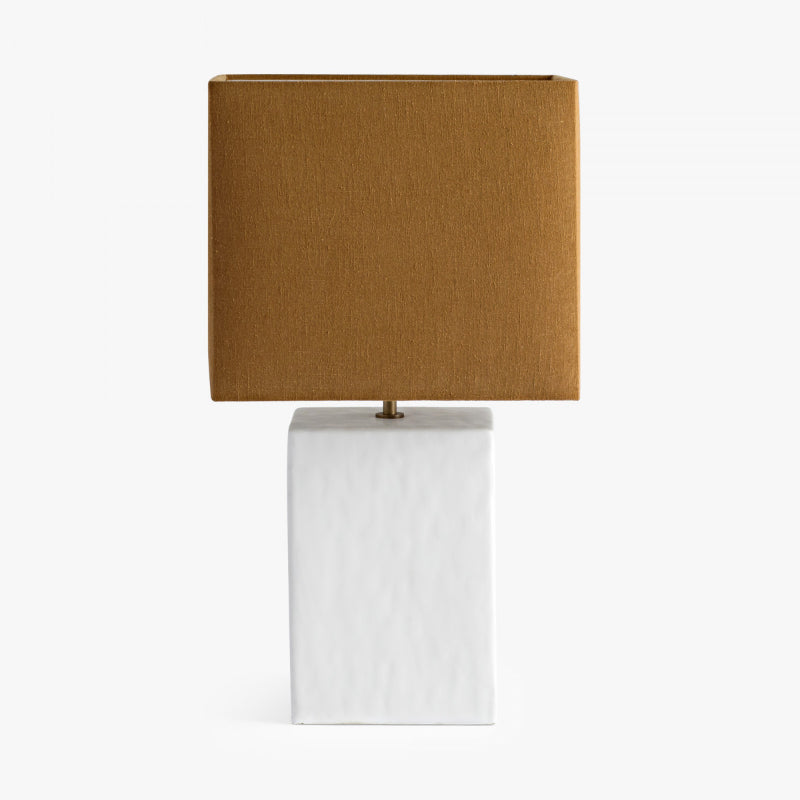Small Rectangular Gesso Lamp