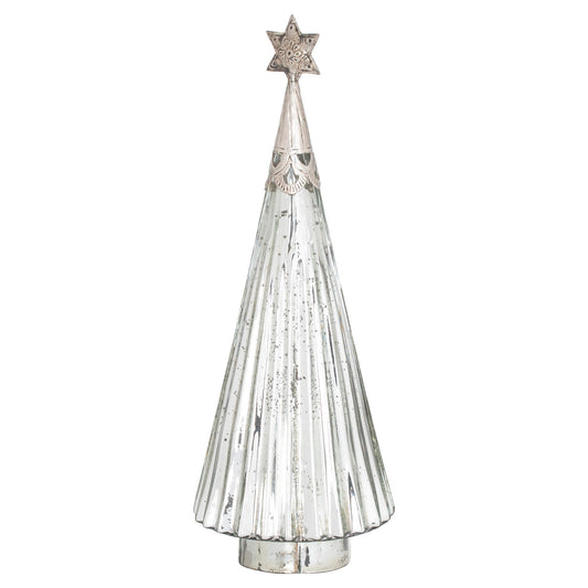 Noel Star Topped Glass Decorative Large Tree