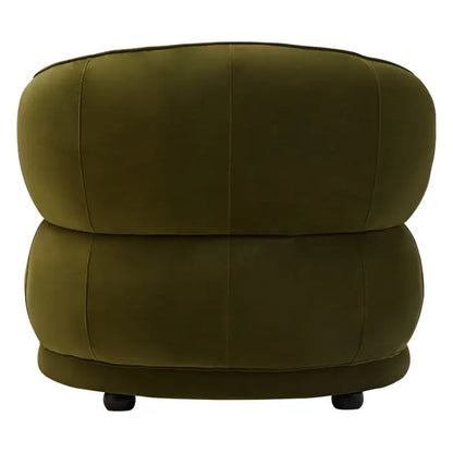 Diano Curve Forest Green Velvet Chair