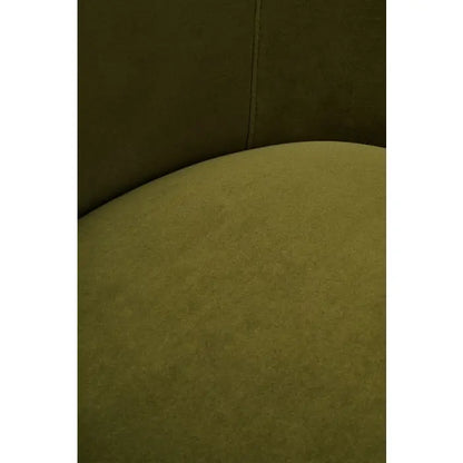 Diano Curve Forest Green Velvet Chair