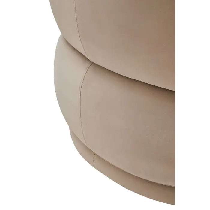Delia Curve Stone Velvet Chair