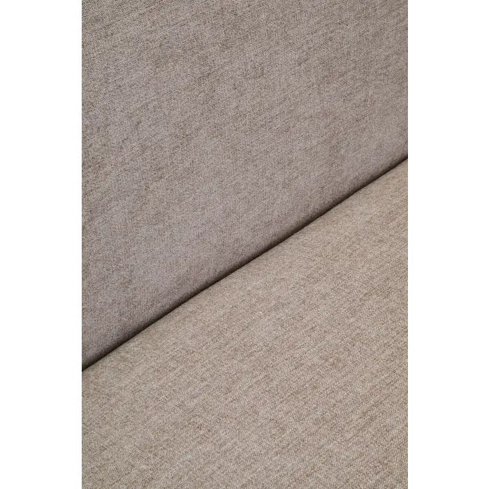 Dolce Curve Chenille Effect Taupe Three Seater Sofa