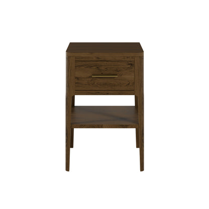 Abberley Bedisde Table - Brown - 1 Drawer