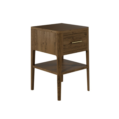 Abberley Bedisde Table - Brown - 1 Drawer