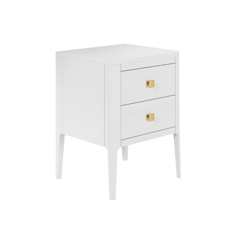 Abberley Bedside - White - 2 Drawers