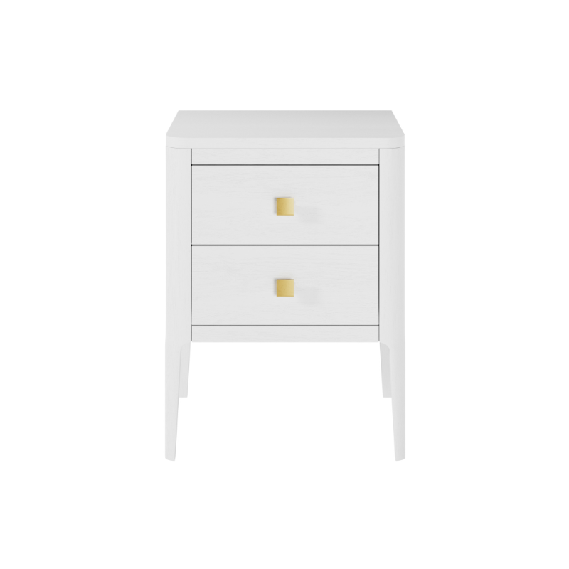 Abberley Bedside - White - 2 Drawers