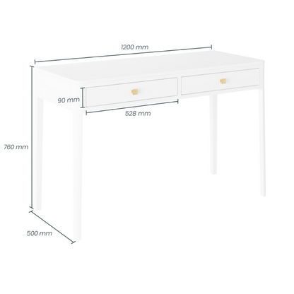 Abberley Desk - White