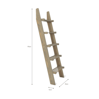 Aldsworth Natural Slatted Shelf Ladder - Large