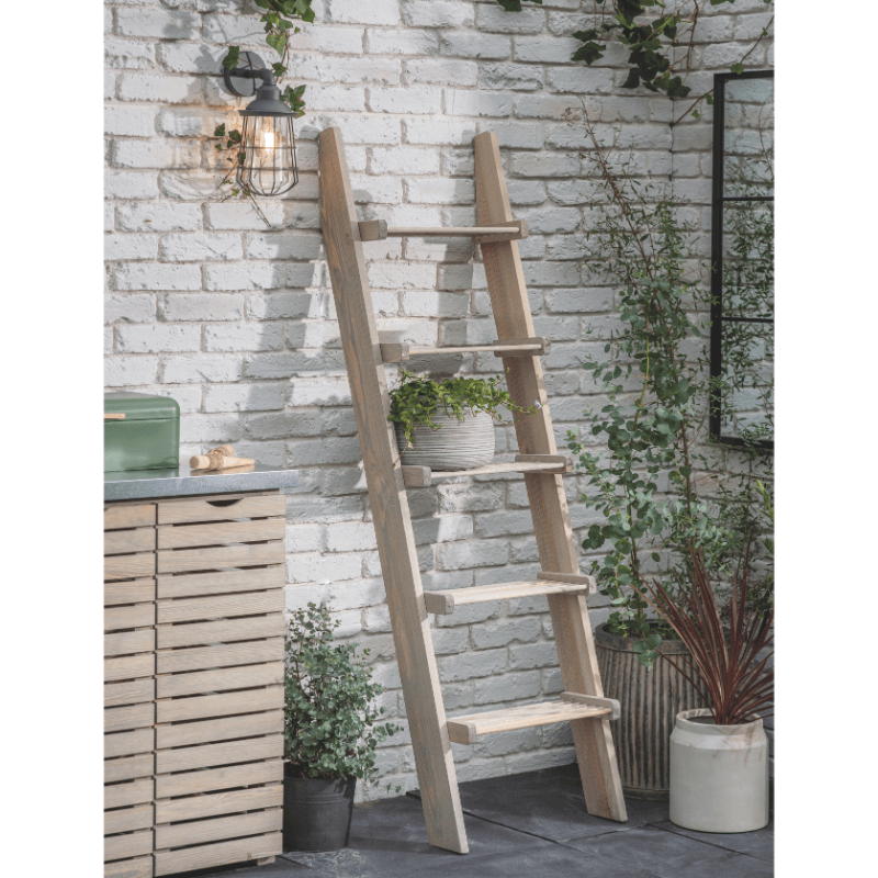 Aldsworth Natural Slatted Shelf Ladder - Large