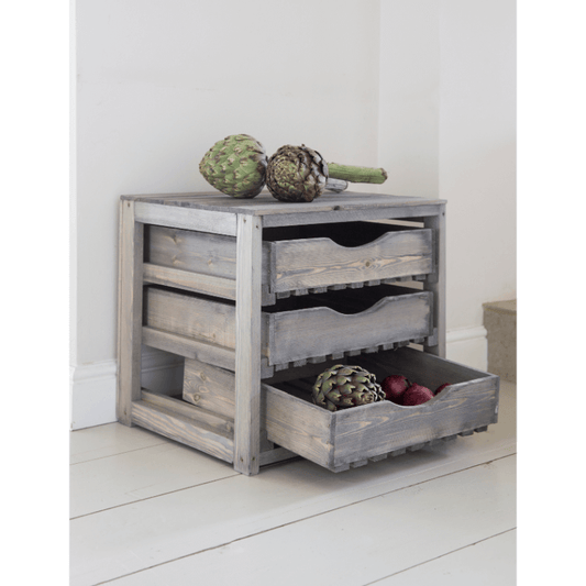 Aldsworth Vegetable Storage 3 Drawers - Natural