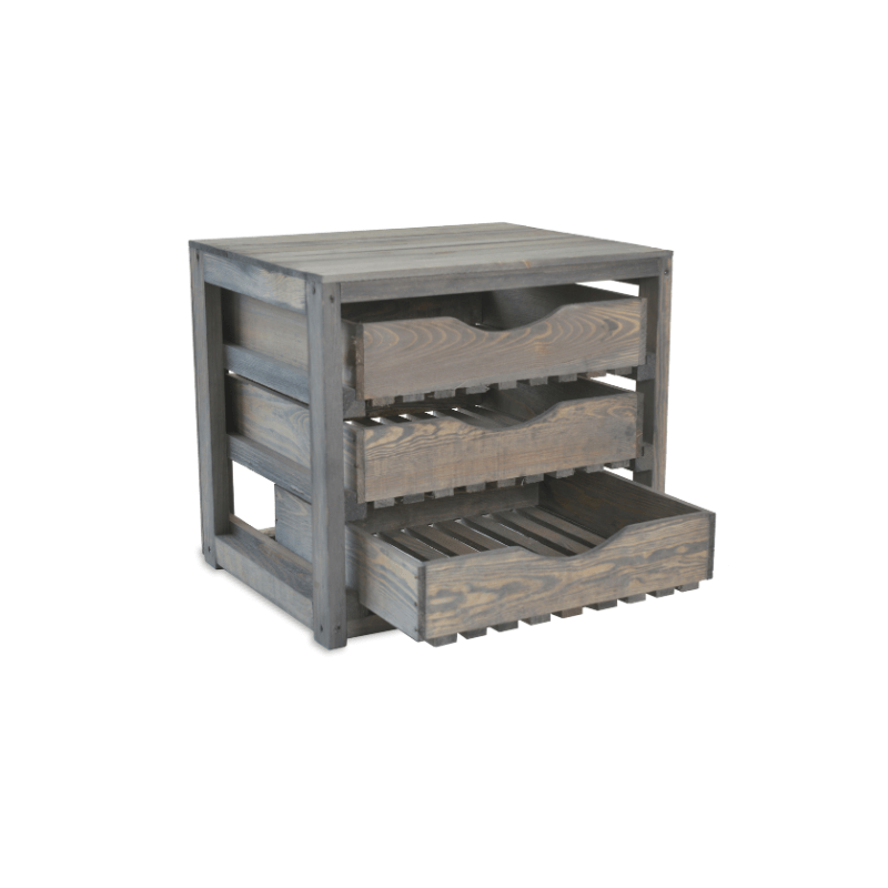 Aldsworth Vegetable Storage 3 Drawers - Natural