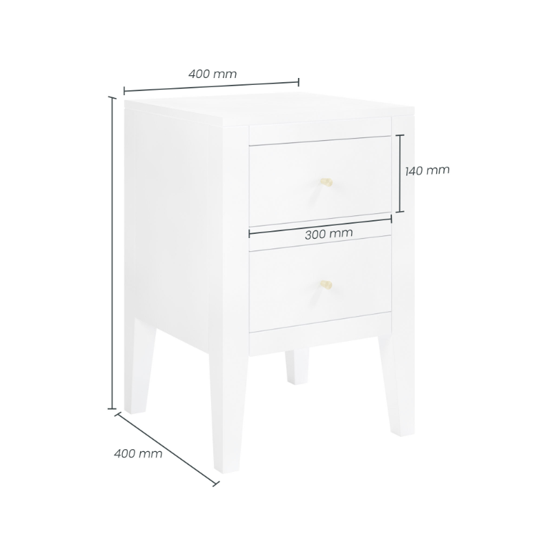 Alton Bedside - White