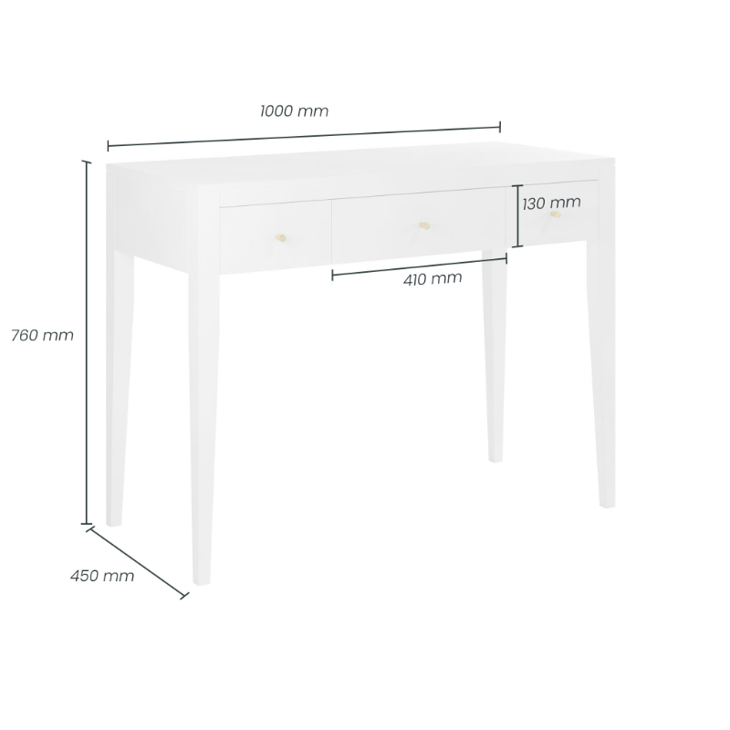 Alton Console - White