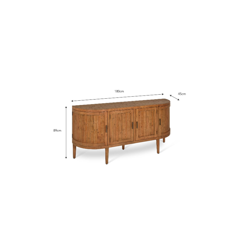 Ashwell Curved Sideboard