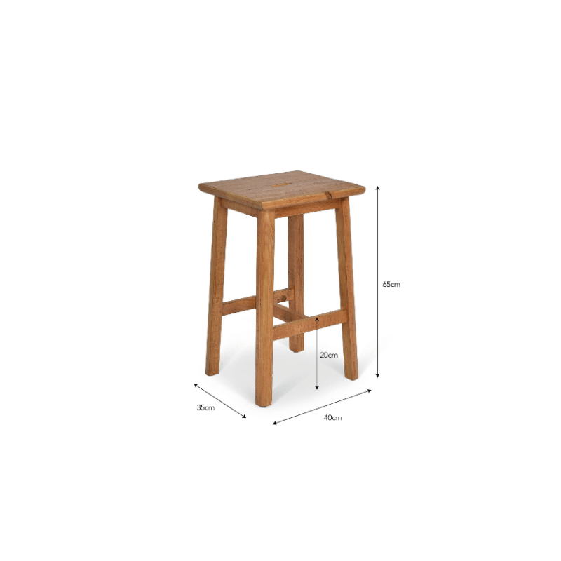 Ashwell Handle Bar Stool - Natural