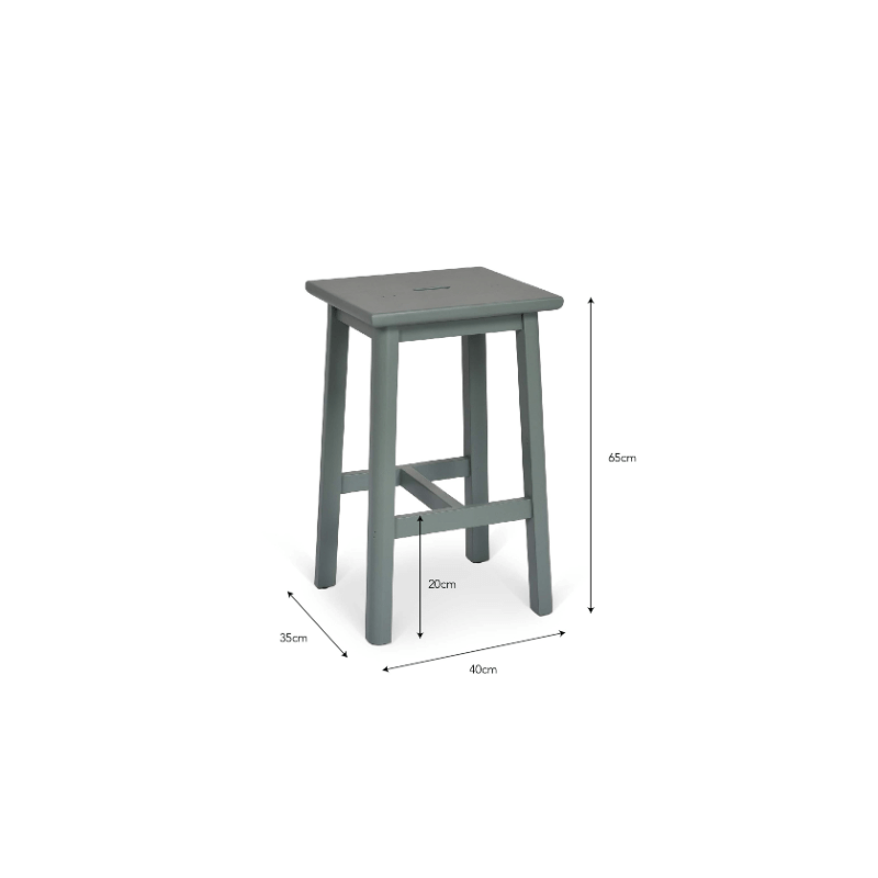 Ashwell Handle Bar Stool - Sage Green