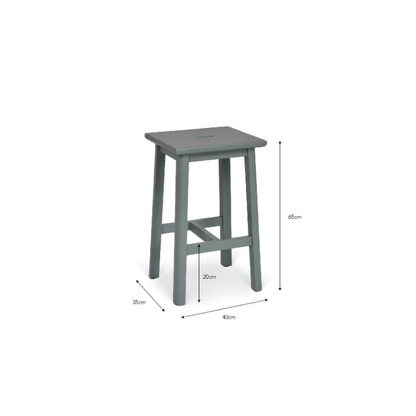 Ashwell Handle Bar Stool - Sage Green