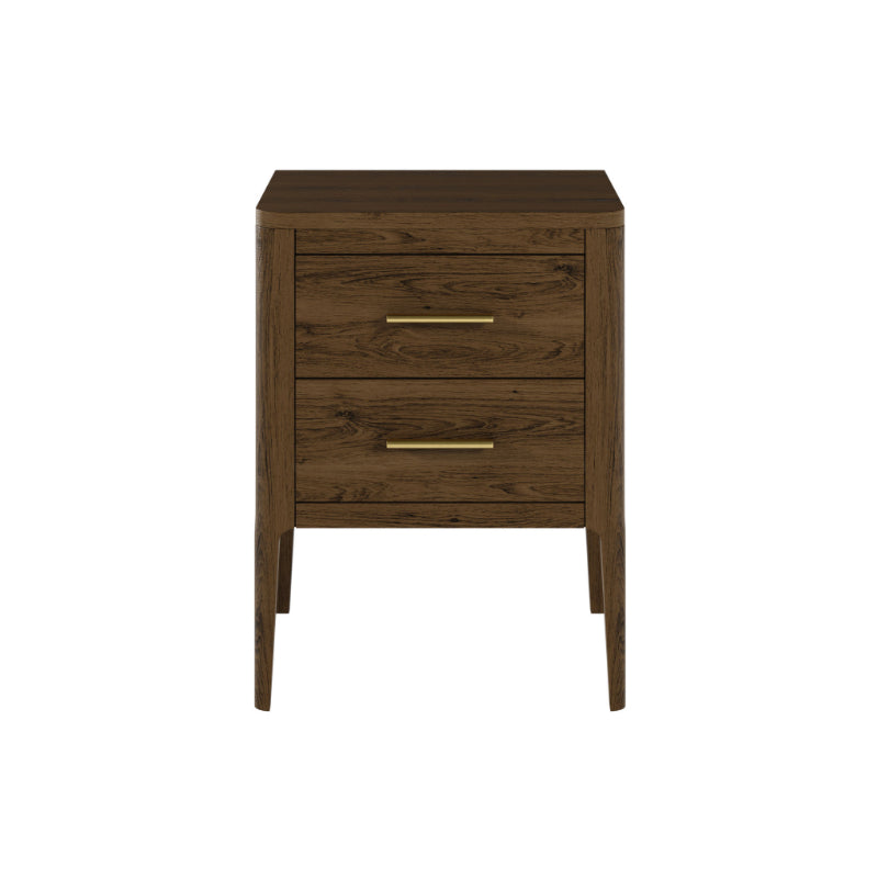 Abberley Bedisde Table - Brown - 2 Drawers