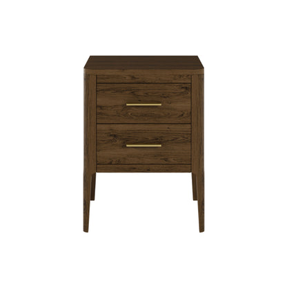 Abberley Bedisde Table - Brown - 2 Drawers