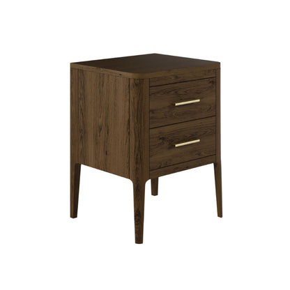 Abberley Bedisde Table - Brown - 2 Drawers