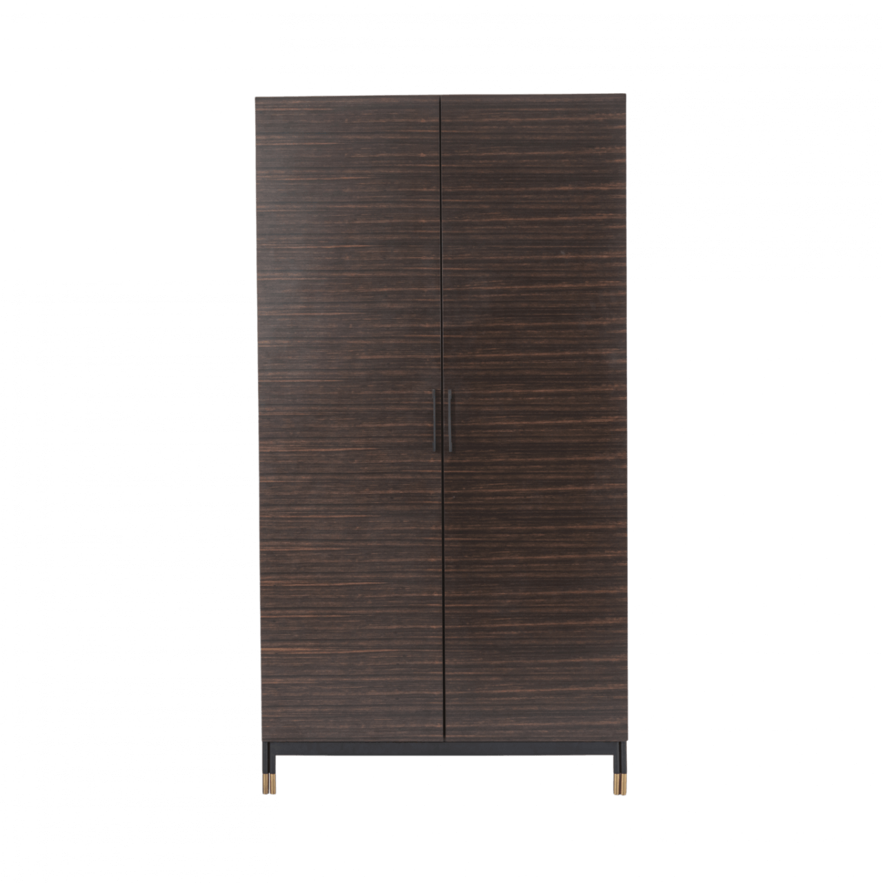 Bali 2 Door Wardrobe - Ebony & Matte Black