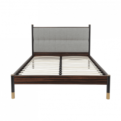 Bali Ebony Bed In Grey - Kingsize