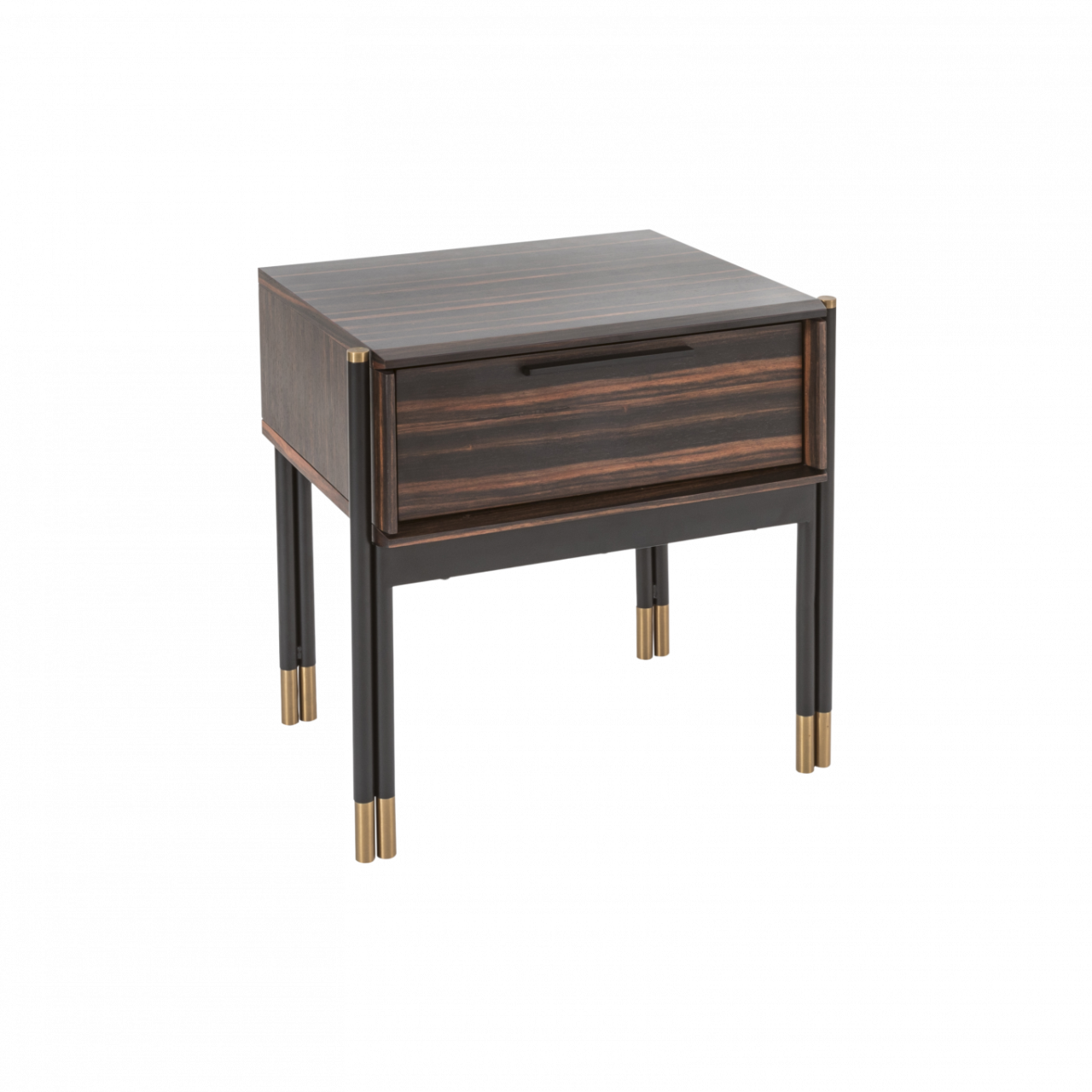 Bali Ebony Bedside Table - Single