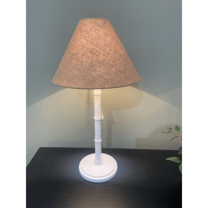 Bamboo Gesso White Lamp