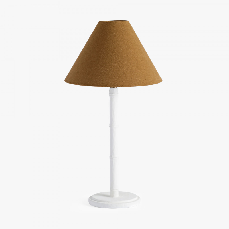 Bamboo Gesso White Lamp