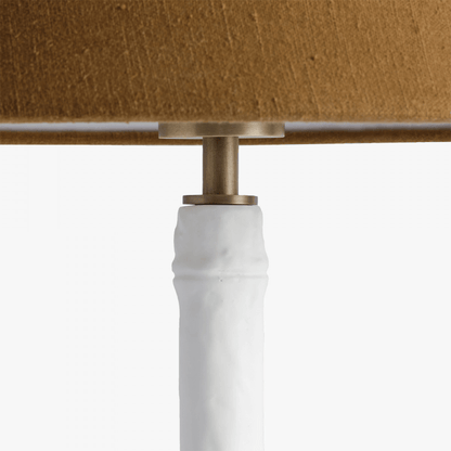 Bamboo Gesso White Lamp