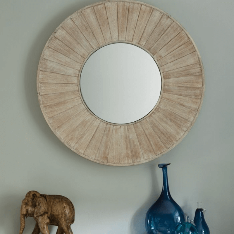 Barrique Mirror  Washed Acacia