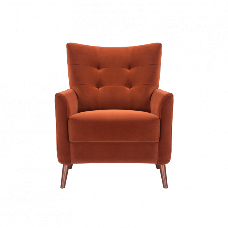 Betty Occasional Chair - Terracotta Velvet