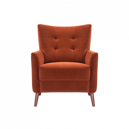 Betty Occasional Chair - Terracotta Velvet