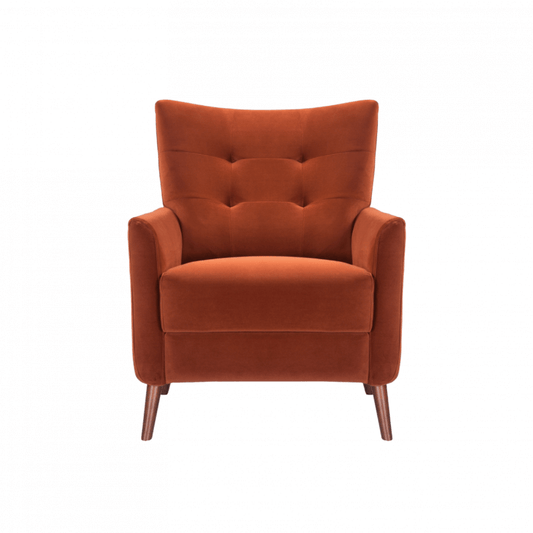 Betty Occasional Chair - Terracotta Velvet