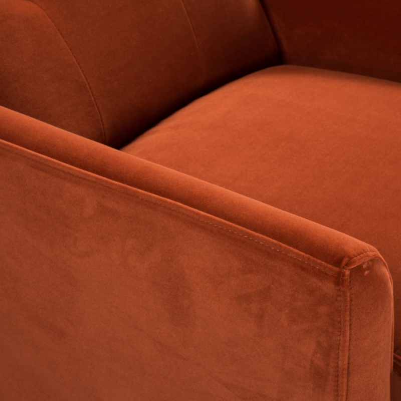 Betty Occasional Chair - Terracotta Velvet