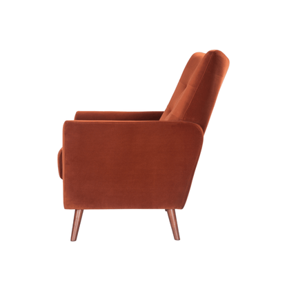 Betty Occasional Chair - Terracotta Velvet