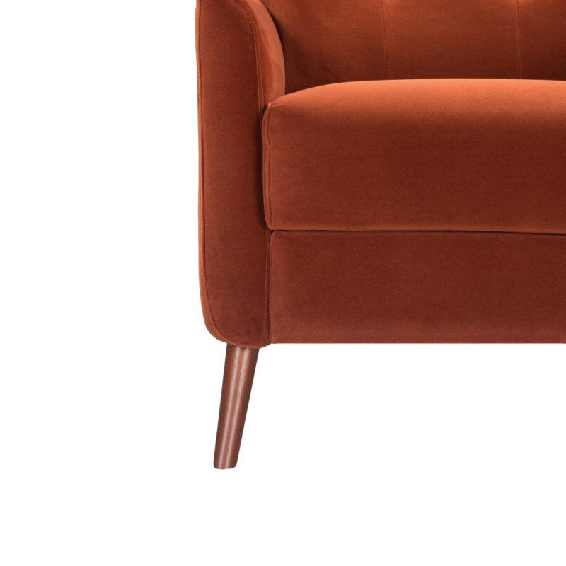 Betty Occasional Chair - Terracotta Velvet