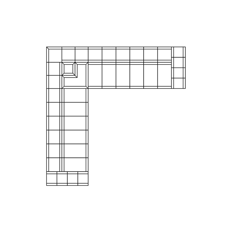 Connect Modular 5 L-Sectional Corner Sofa