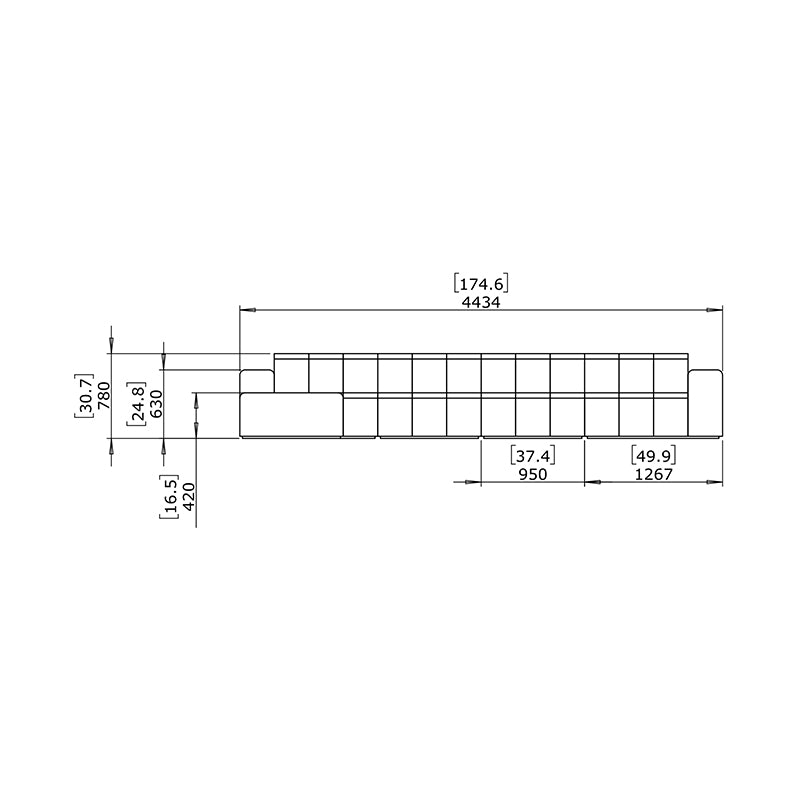 Connect Modular 5 Sofa Chaise