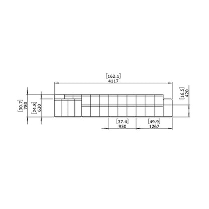 Connect Modular 6 L-Sectional Corner Sofa