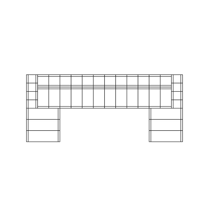 Connect Modular 6 U-Chaise Sectional Sofa