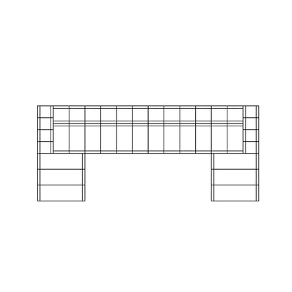 Connect Modular 6 U-Chaise Sectional Sofa