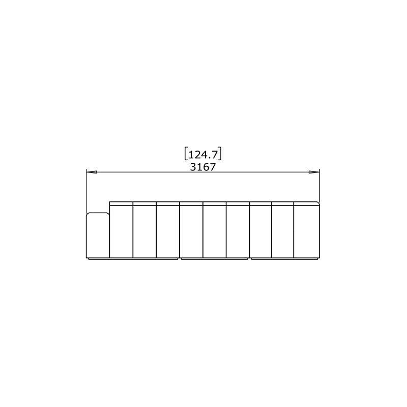 Connect Modular 8 U Sectional Sofa