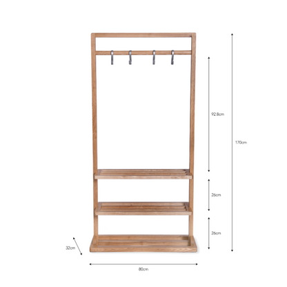 Boscombe Clothes Rail - Natural