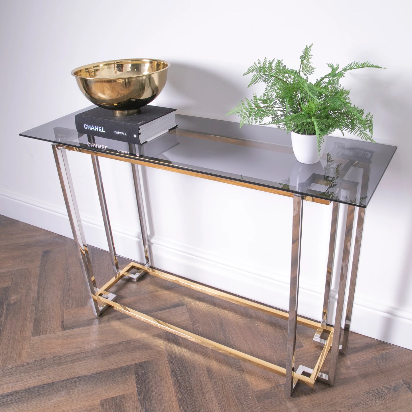 Buillon Gold Console Table