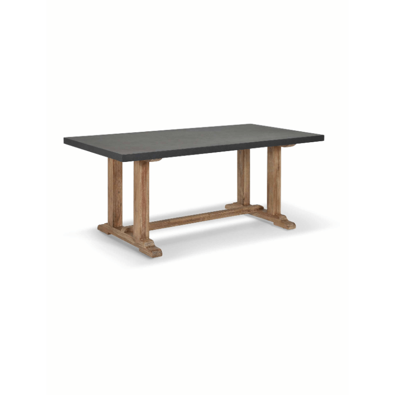 Burcot Dining Table - Slate Grey - Small